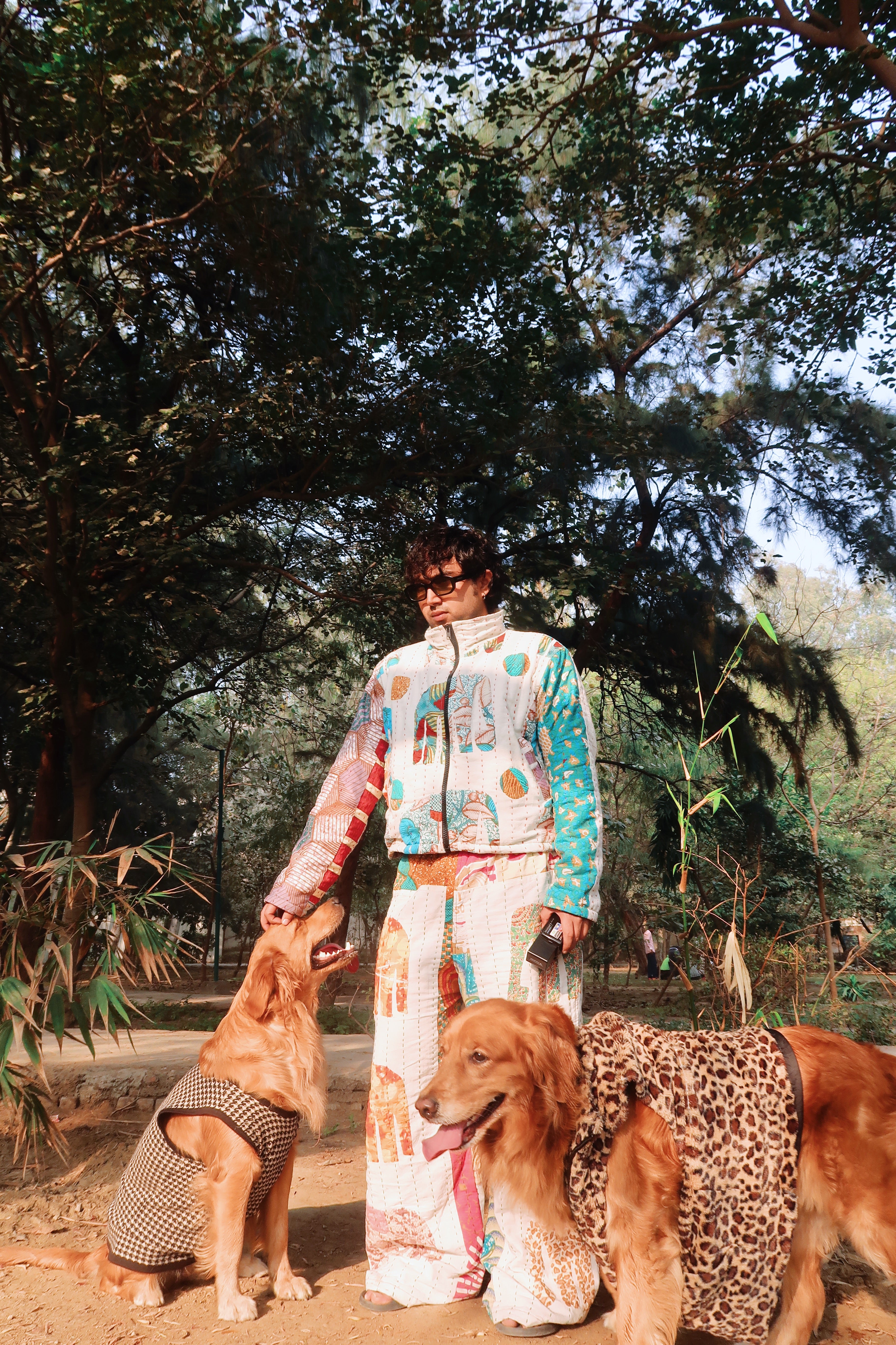 ELEPHANT KANTHA JACKET CROPPED WHITE